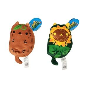 Cats vs Pickles‎ Plush Toy Spud & Sunflower Sunny Cat Stuffed Animal  lot
